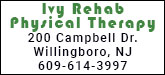 Ivy Rehab Physical Therapy Sponsorship Banner