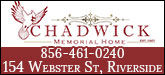 Chadwick Memorial Home Sponsorship Banner